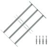 vidaXL Grate per Finestre Regolabili 3 Barre Trasversali 500-650 mm