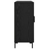vidaXL Credenza Rovere Nero 90 x 34 x 80 cm Legno multistrato