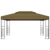 vidaXL Gazebo 3x4 m Grigio Talpa 180 g/m²
