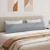 vidaXL Cuscini da Divano 2 pcs Grigio chiaro 200 x 40 cm Tessuto