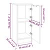 vidaXL Credenze 2 pz Grigio Sonoma 30x30x70 cm in Legno Multistrato