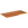 vidaXL Piano del Tavolo 120x60x(2,5-2,7) cm Legno Massello di Acacia