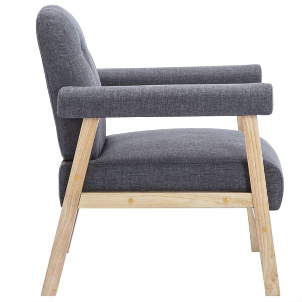 vidaXL Poltrona Grigio Scuro in Tessuto