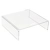 DESQ Stand per Monitor in Acrilico Trasparente 22 x 20 x 7 cm