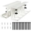 vidaXL Vassoio per gestione cavi sotto il tavolo 2 pcs Bianco