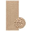 vidaXL Tappeto ZIZUR 80x200 cm Aspetto Iuta per Interni ed Esterni