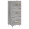 vidaXL Credenza Grigio Sonoma 34,5x34x90 cm in Legno Multistrato