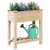 vidaXL Vaso da giardino con lo scaffale Beige 71 x 37 x 76,5 cm