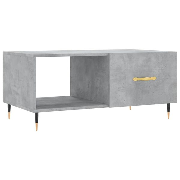 vidaXL Tavolino da Salotto Grigio Cemento 90x50x40cm Legno Multistrato