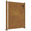 vidaXL Cancello da giardino 100x125 cm in acciaio Corten
