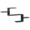 vidaXL Scaffale a Parete Nero 104x15x49 cm in Truciolato