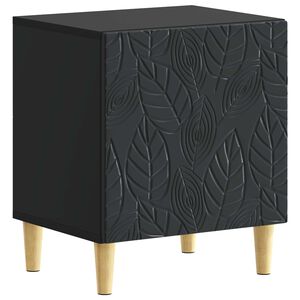 vidaXL Comodino Nero 43 x 34,5 x 50 cm Legno ingegnerizzato