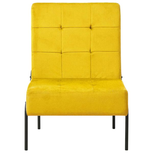 vidaXL Poltrona Relax 65x79x87 cm Giallo Senape in Velluto