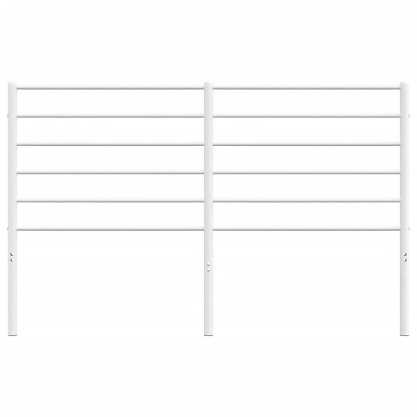 vidaXL Testiera in Metallo Bianco 160 cm