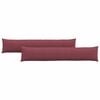vidaXL Cuscini da Divano 2 pz Tessuto Rosso Vino 200 x 40 cm