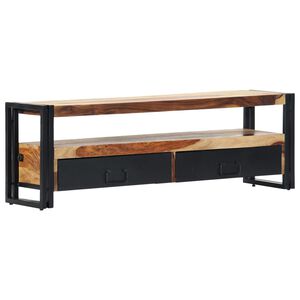 vidaXL Mobile Porta TV 120x30x40 cm in Legno Massello di Acacia
