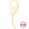 vidaXL Stringhe Luci a Forma di Palle 16pz Bianco Caldo 111,5x35x4,5cm