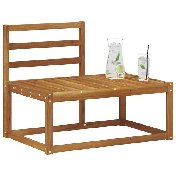 vidaXL Divano da Esterno Naturale 91 x 63 x 73 cm