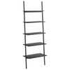vidaXL Scaffale Pendente a 5 Livelli Nero 64x34x185,5 cm