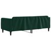vidaXL Letto da Giorno Verde Scuro 90x200 cm in Velluto