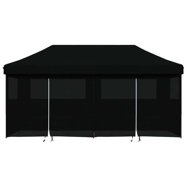 vidaXL Tenda Party Nero 292 x 580 x 315 cm Tessuto Oxford