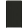vidaXL Mobile da Bagno Montaggio a parete Nero 39 x 23,5 x 65 cm