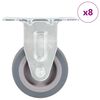 vidaXL Rotelle Fisse 8 pz 50 mm