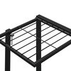 vidaXL Portafiori con Ruote 94,5x24,5x91,5 cm Ferro Nero