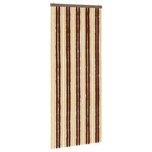 vidaXL Tenda per insetti in chenille Marrone e Beige 90 x 220 cm