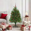vidaXL Albero di Natale con 150 LED con supporto Verde 120 cm PE