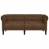 vidaXL Divano Chesterfield con cuscino Marrone 182.5 x 74.5 x 74.5 cm