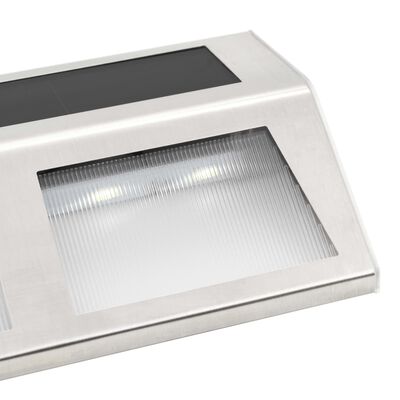 vidaXL Lampade Solari 4 pz a LED Bianco Caldo