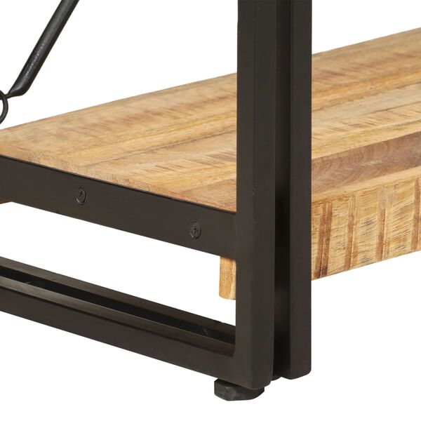 vidaXL Libreria a 3 Ripiani 90x30x80 cm in Legno Massello di Mango