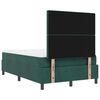 vidaXL Letto a molle con materasso Verde Scuro 120 x 200 cm Velluto