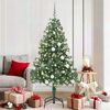 vidaXL Albero di Natale con 300 LED con supporto Verde 180 cm PVC