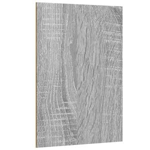 vidaXL Pannelli decorativi 12 pz Sonoma grigio 15 x 21 x 0,27 cm