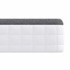 vidaXL Materasso 2 pcs Bianco e Grigio 60 x 200 cm Molla Bonell