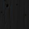 vidaXL Testiera per Letto Nera 95,5x4x100 cm in Legno Massello di Pino