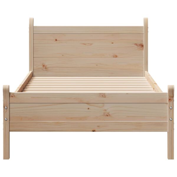 vidaXL Letto senza Materasso 90x200 cm in Legno Massello di Pino