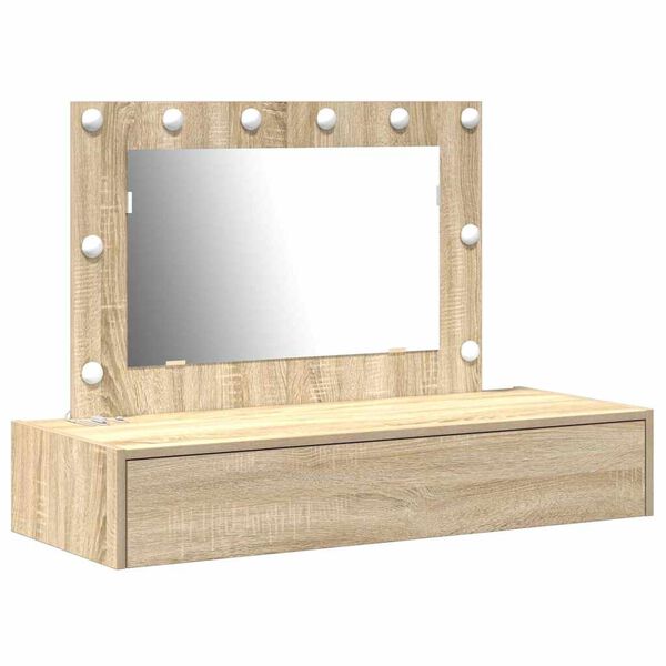 vidaXL Tavolo da Trucco Marrone 100 x 40 x 70 cm Legno multistrato