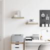 vidaXL Scaffali a Parete 2 pz Rovere 40x23x3,8 cm in MDF