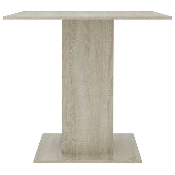 vidaXL Tavolo da Pranzo Rovere Sonoma 80x80x75cm in Legno Multistrato