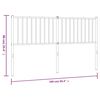 vidaXL Testiera in Metallo Nero 160 cm