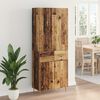 vidaXL Credenza Legno vecchio 69,5 x 34 x 180 cm Legno multistrato