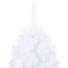 vidaXL Albero di Natale Preilluminato con Palline Bianco 240 cm PVC