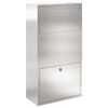 vidaXL Cassetta per pacchi con archiviazione Argento 44 x 22 x 82 cm
