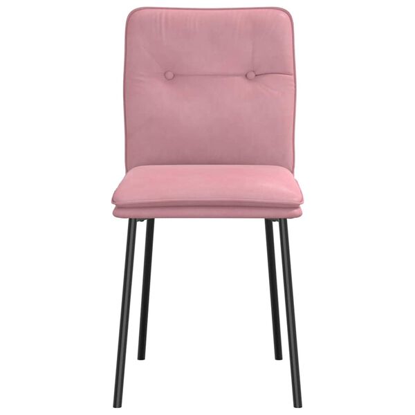 vidaXL Sedie da Pranzo 6 pz Rosa in Velluto