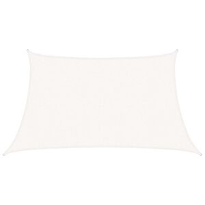 vidaXL Vela Parasole 160 g/m&sup2; Bianca 3/4x2 m in HDPE