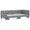 vidaXL Divano Letto con Letto Estraibile Grigio Chiaro 80x200 Tessuto