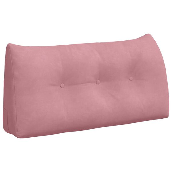 vidaXL Cuscino per Schiena Rosa 100 x 24 x 50 cm Velluto